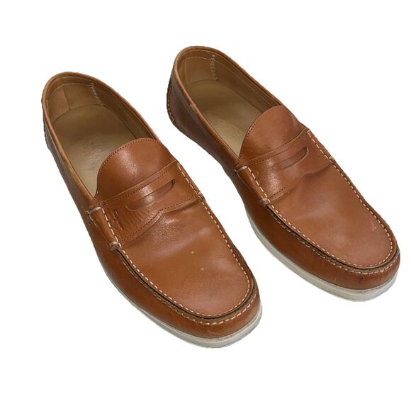 Salvatore Ferragamo Penny Loafers Leather Brown Men’s 10D Normcore Shoes Italy main image 4